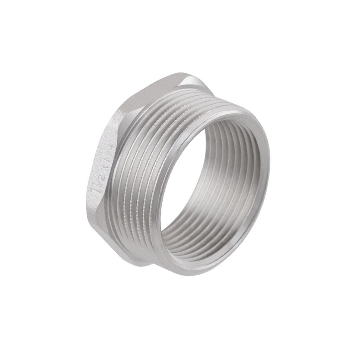 Фітінги різьбові нікельовані Nickel Raftec Футорка 40з*25в (1 1/2З-1 1/4В) нікель F0504