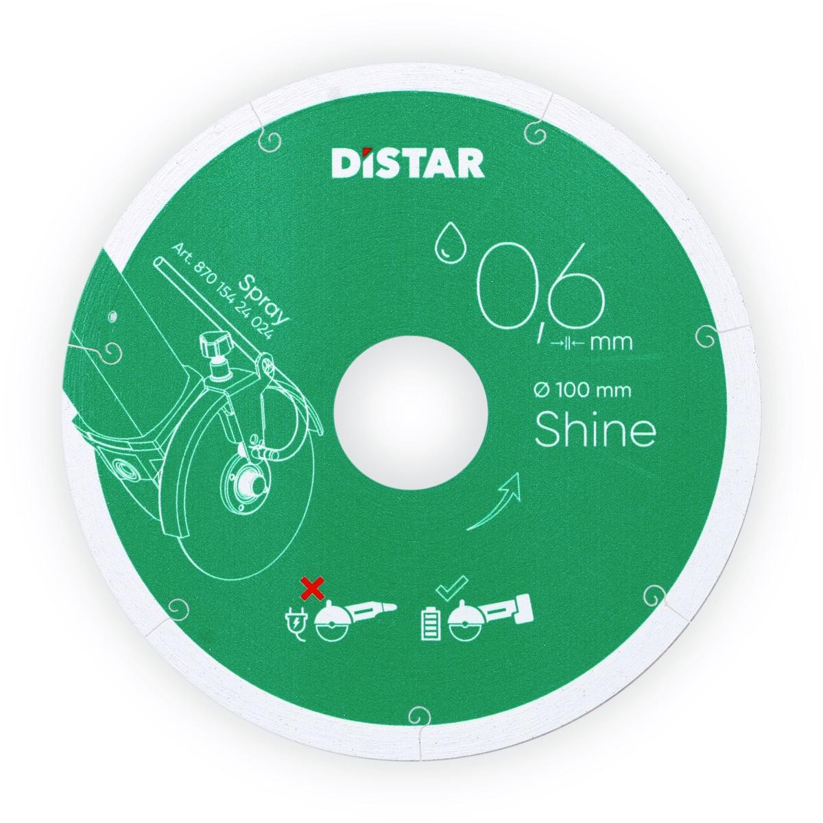 Диски алмазні DISTAR 1A1R Shine Диск алмазний 101,6x0,6x22,23 11133034025