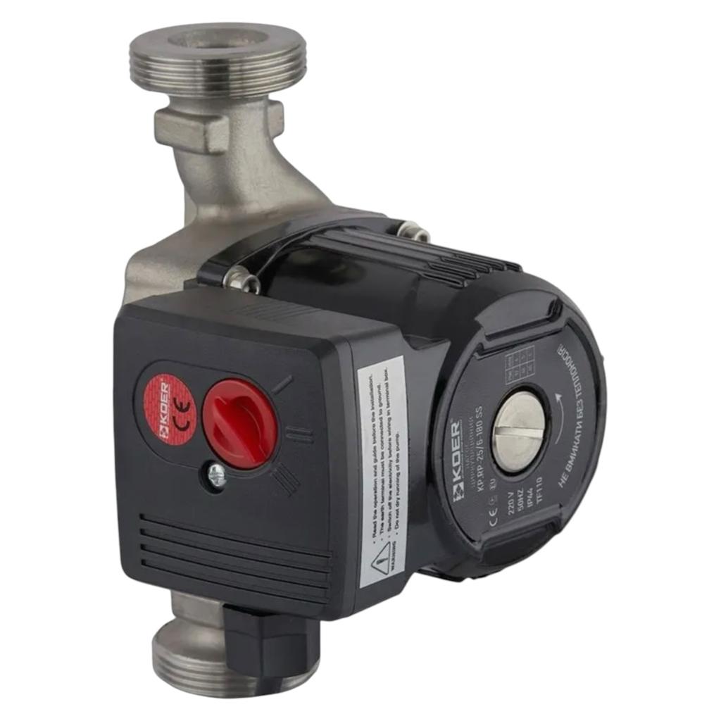 ЦИРКУЛЯЦИОННЫЕ НАСОСЫ KOER KP.RP-25/6-180 SS Насос рециркуляційний з гайками 93Вт Ø1 180мм (KP2795)