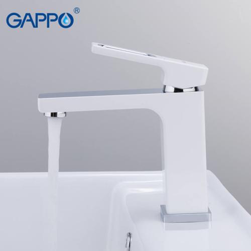 Смесители для умывальника GAPPO G1017-8 (FUTURA) Смеситель для умывальника (белый/хром)