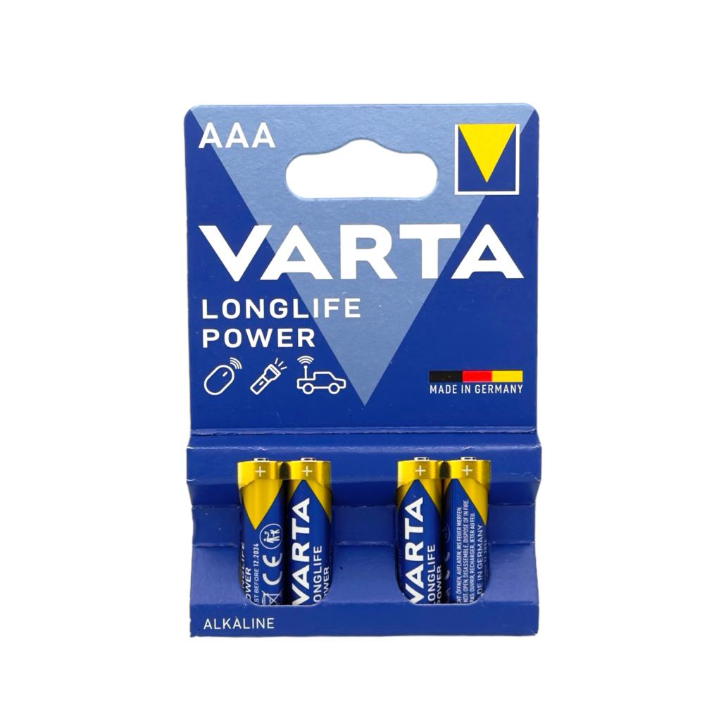 Батарейки VARTA LONGLIFE POWER AAA/LR3 1,5V (уп./4шт.)