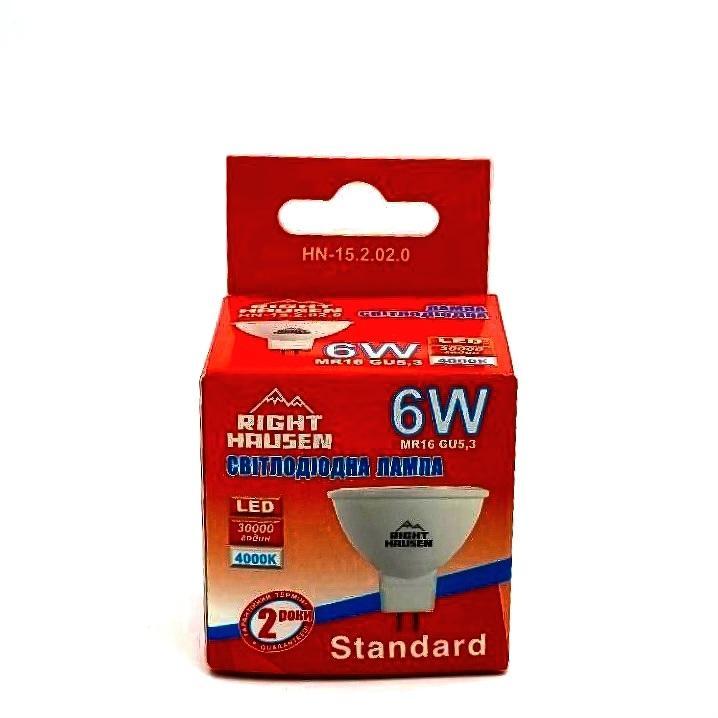 LED-Лампы RightHausen LED-Лампа MR16 6W GU5.3 4000K HN-152020
