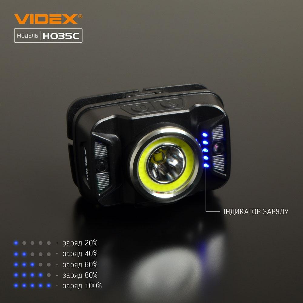 Фонари налобные VIDEX Фонарь налобный 410Lm 5000K VLF-H035C