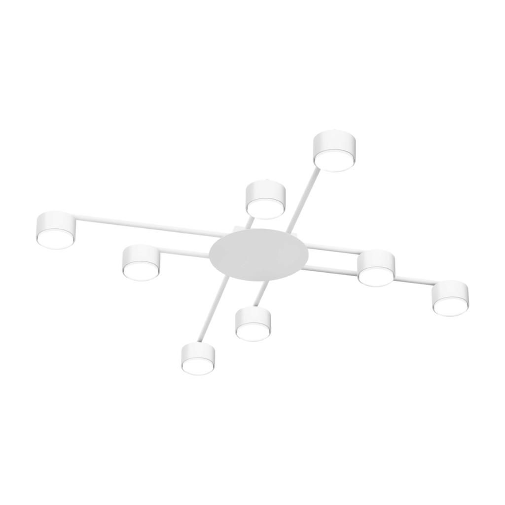 LED-Люстри VIDEX VL-SPF22B-W Світильник під лампу 8xGX53 накладний (білий) 27680