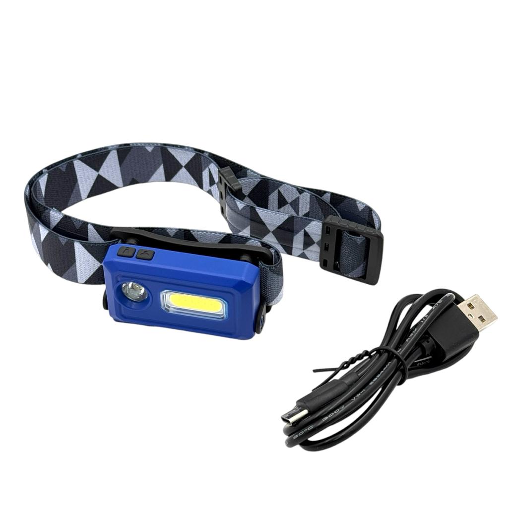 Фонари налобные RightHausen Headlight Фонарь налобный 3W+3W 250Lm 500mAh Type-C HN-31380