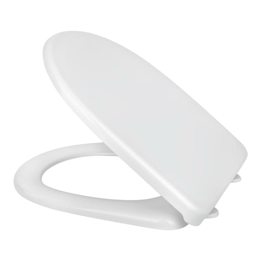 Сиденья для унитазов SoloPlast СПД-5 Сидіння для унітазу з кришкою 345*430мм. з пластиковим кріпленням та мікроліфтом