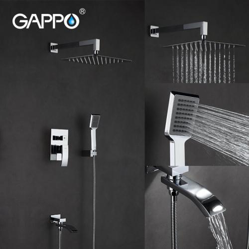 Смесители для душа GAPPO G7107 (JACOB) ванна встроенный 3х функц. Ø35
