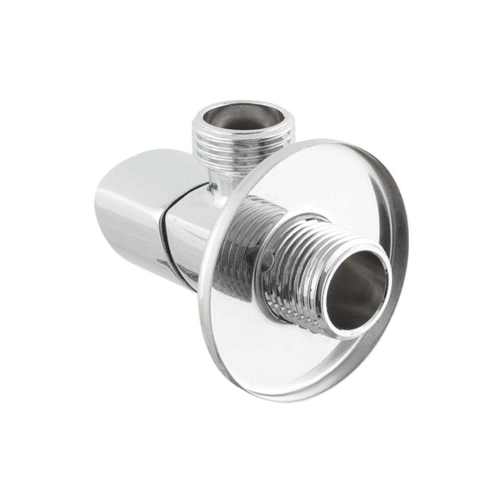 Краны серии Silver Raftec Кран угловой приборный с керамическим запорным. элементом 1/2х 1/2 Relo Silver mini VKM80101