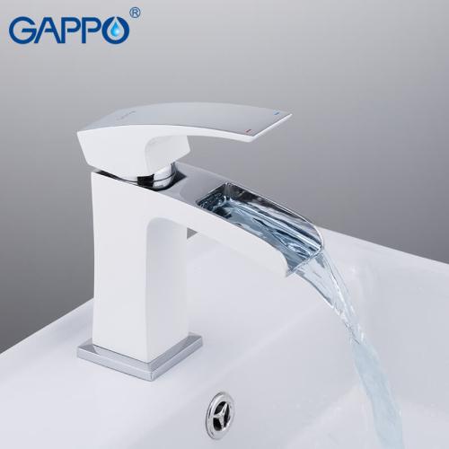 Смесители для умывальника GAPPO G1007-31 (JACOB) Смеситель для умывальника (белый/хром)