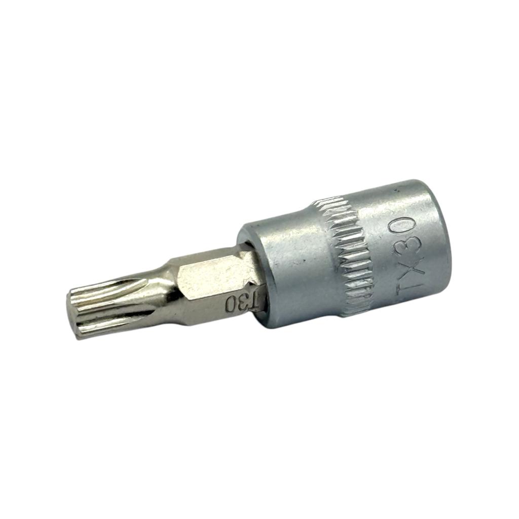 Головки YATO Головка торцева Cr-V 1/4 TORX T30 L=37мм. YT-04306