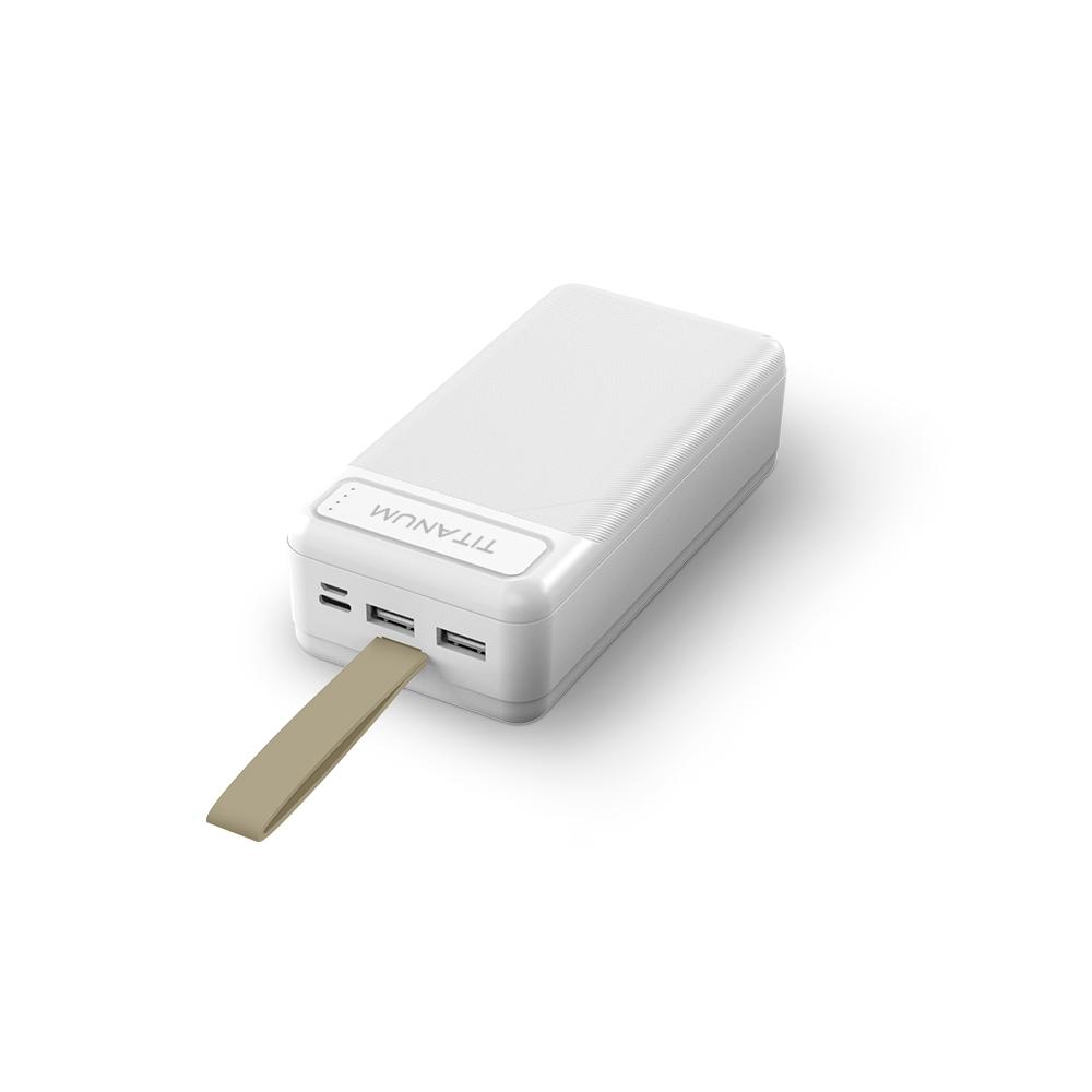 Повербанки (POWER BANK) TITANUM Power bank 30000mAh  TPB-914 White