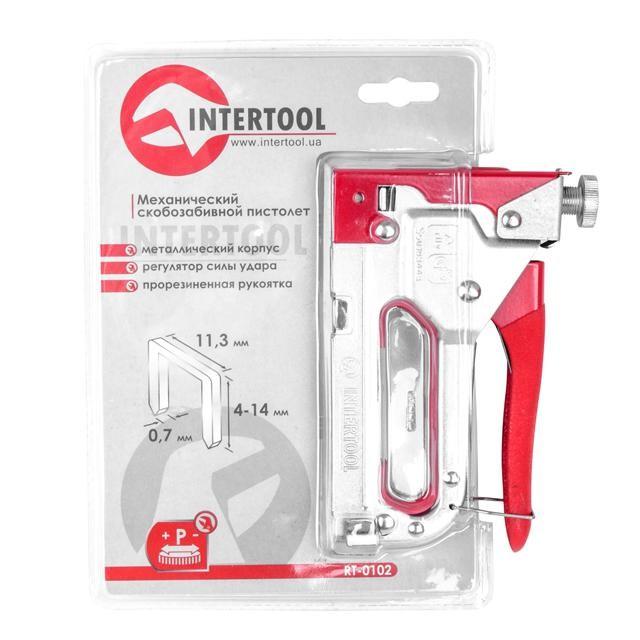 Степлеры механические INTERTOOL Степлер строительный RT-0102