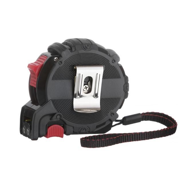 Рулетки INTERTOOL STORM Рулетка с металлическим полотном покрытым нейлоном и магнитами на зацепе 5м*19мм MT-0825