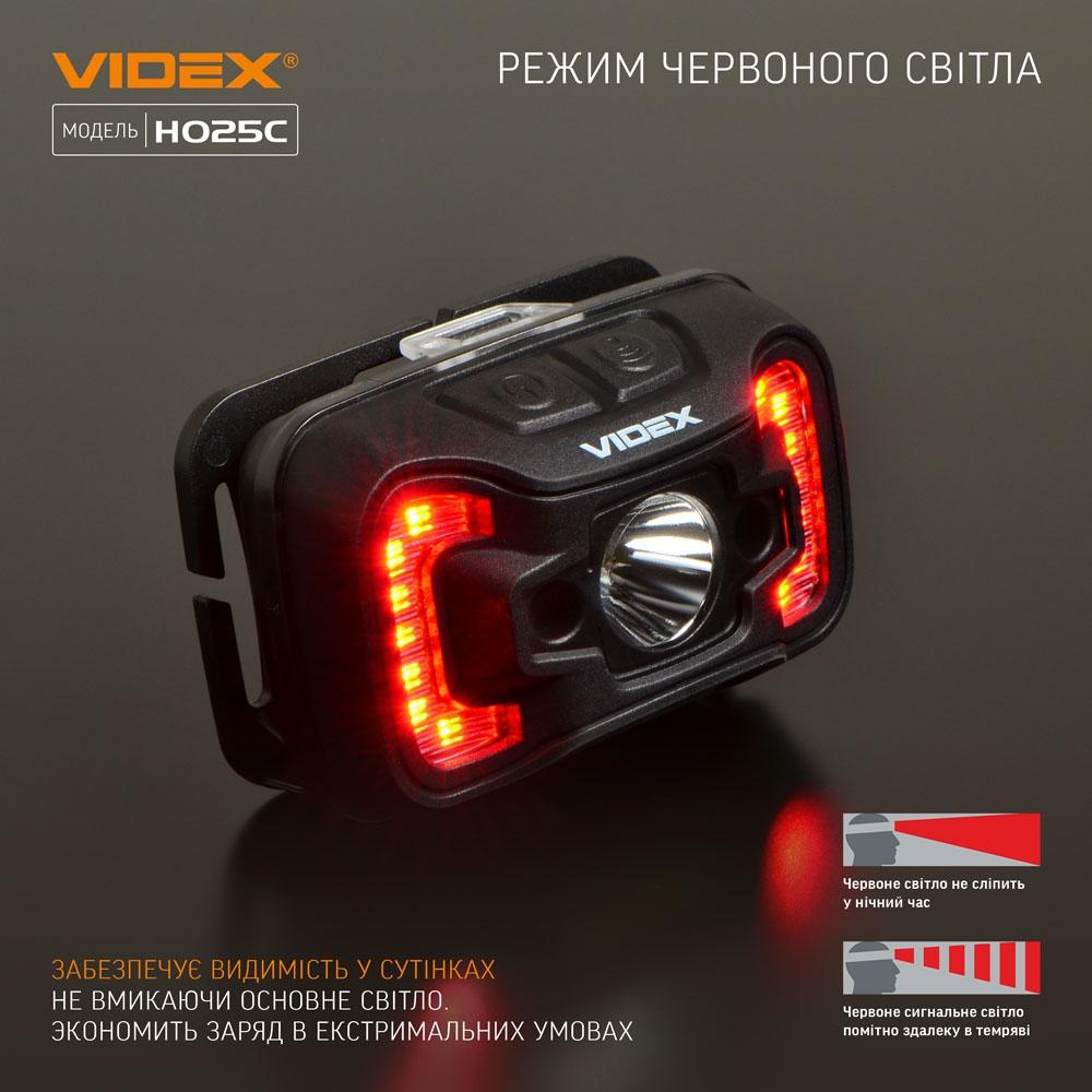 Ліхтарі налобні VIDEX Ліхтар налобний 310Lm 5000K VLF-H025C