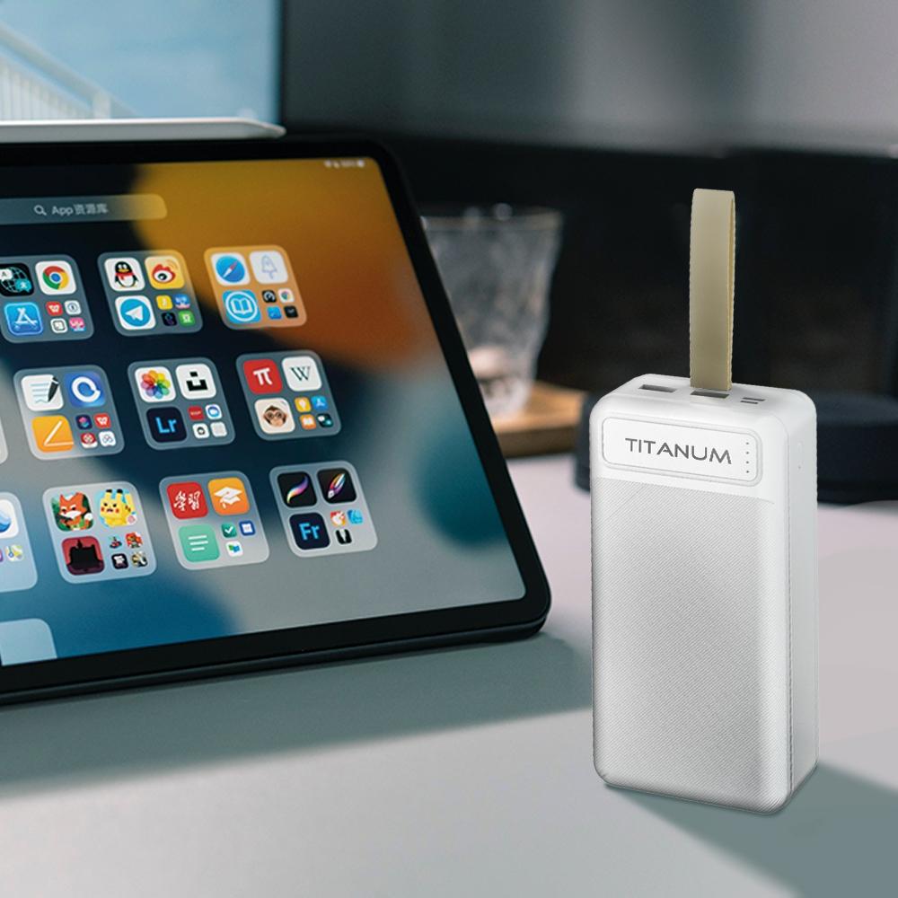 Повербанки (POWER BANK) TITANUM Power bank 30000mAh  TPB-914 White