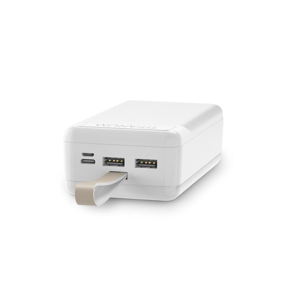 Повербанки (POWER BANK) TITANUM Power bank 30000mAh  TPB-914 White