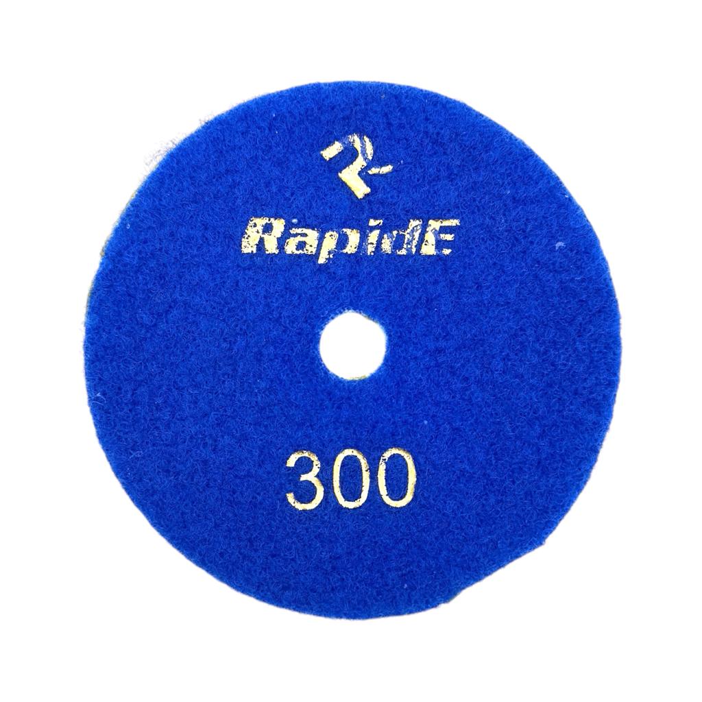 Круги шліфувальні для плитки RAPIDE Evolution Круг шліфувальний для плитки металізований (черепашка) Ø100мм. P300