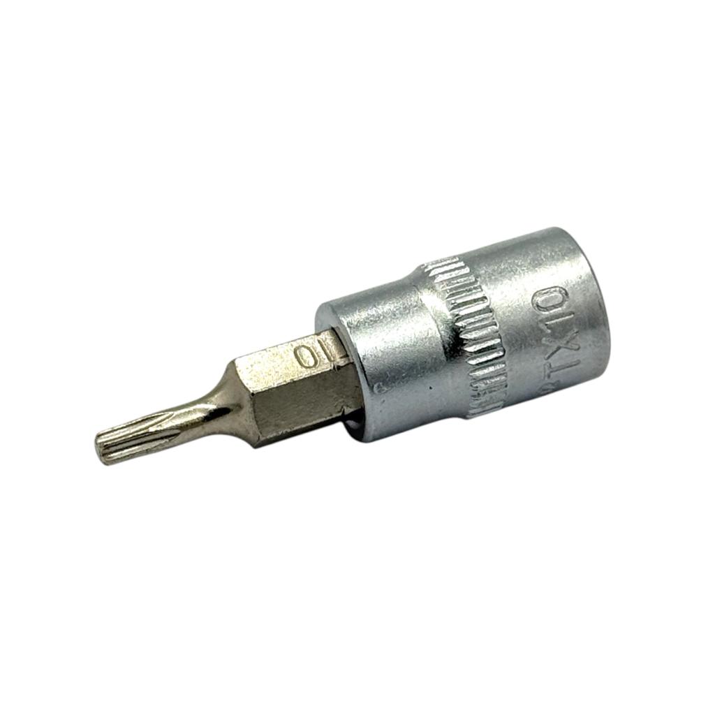 Головки YATO Головка торцева Cr-V 1/4 TORX T10 L=37мм. YT-04302