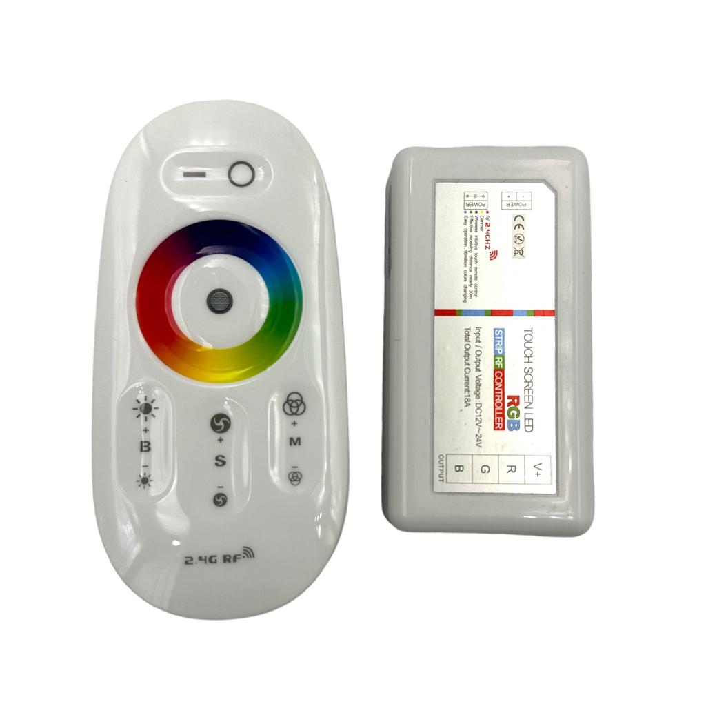 Контроллеры для LED-ленты RGB Контроллер для LED-ленты RGB 12V 216W сенсорный БЕЛЫЙ №75