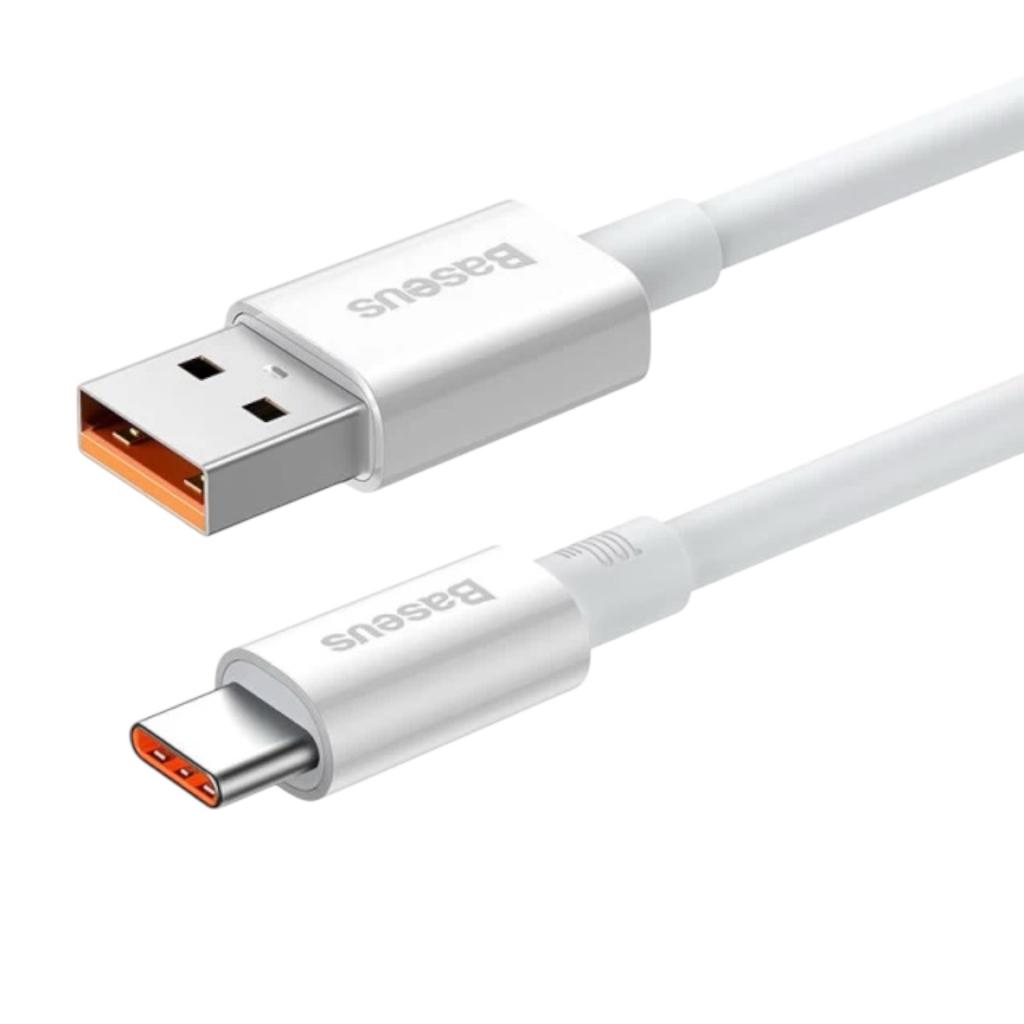 Кабелі та адаптери Baseus Кабель Superior Series Fast Charging Data Cable USB to Type-C 100W 0,25m. Moon White P10320102214-00