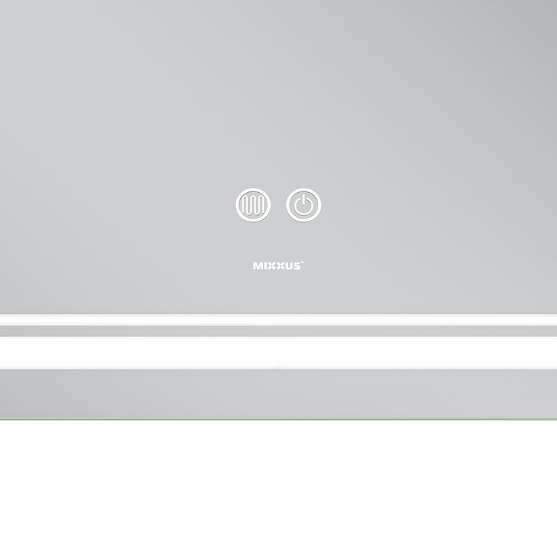  Дзеркала з підсвічуванням MIXXUS Premium QUADRO MR20-100x70 Дзеркало (LED Touch, Anti-fog, димер, лінза) (MP6622)