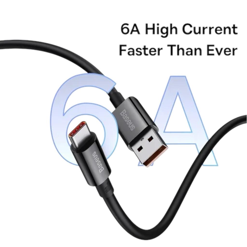 Кабелі та адаптери Baseus Кабель Superior Series Fast Charging Data Cable USB to Type-C 100W 2.0m. Cluster Black P10320102114-02
