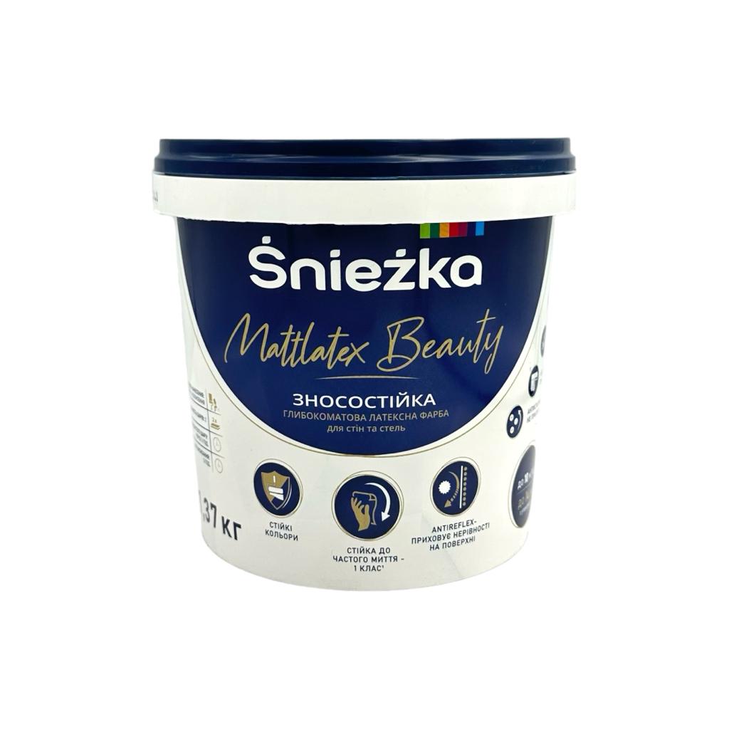Краска водоэмульсионная акриловая  SNIEZKA Mattlatex Beauty Краска латексная 1,37 кг.