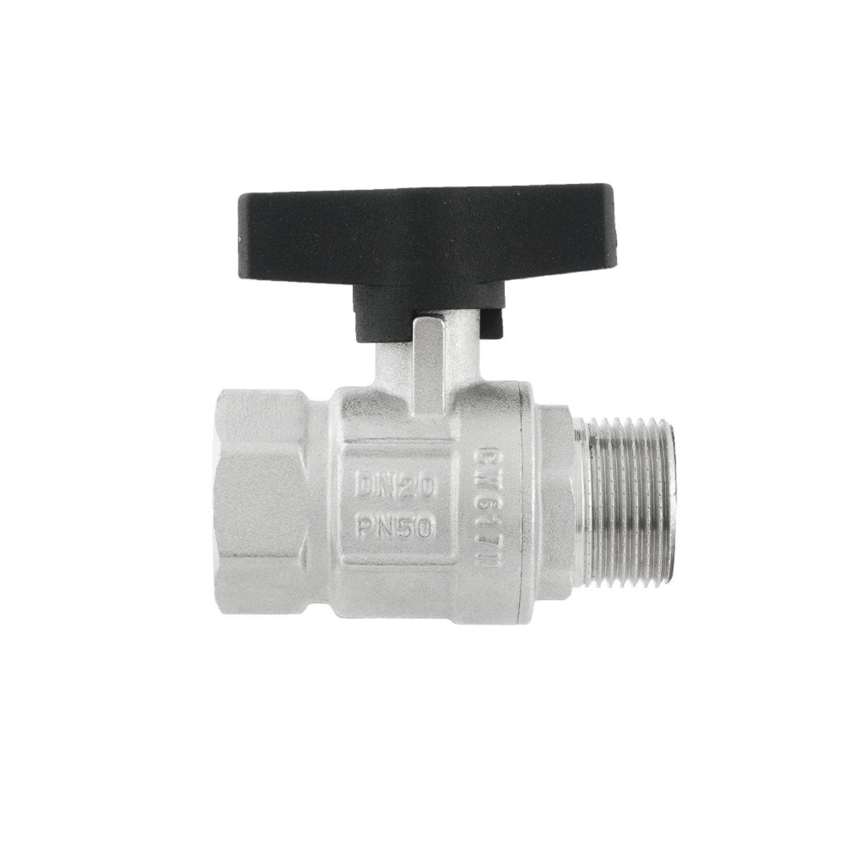 Краны серии Gold Raftec GOLD Кран шаровой DN20 PN50 (3/4) В/С черная бабочка GRDV02