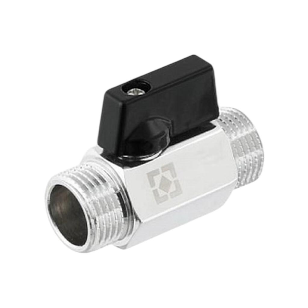 Краны серии MINI Raftec Кран кульовий МІНІ 1/2 ЗЗ хром , чорний півметелик RVHMM01