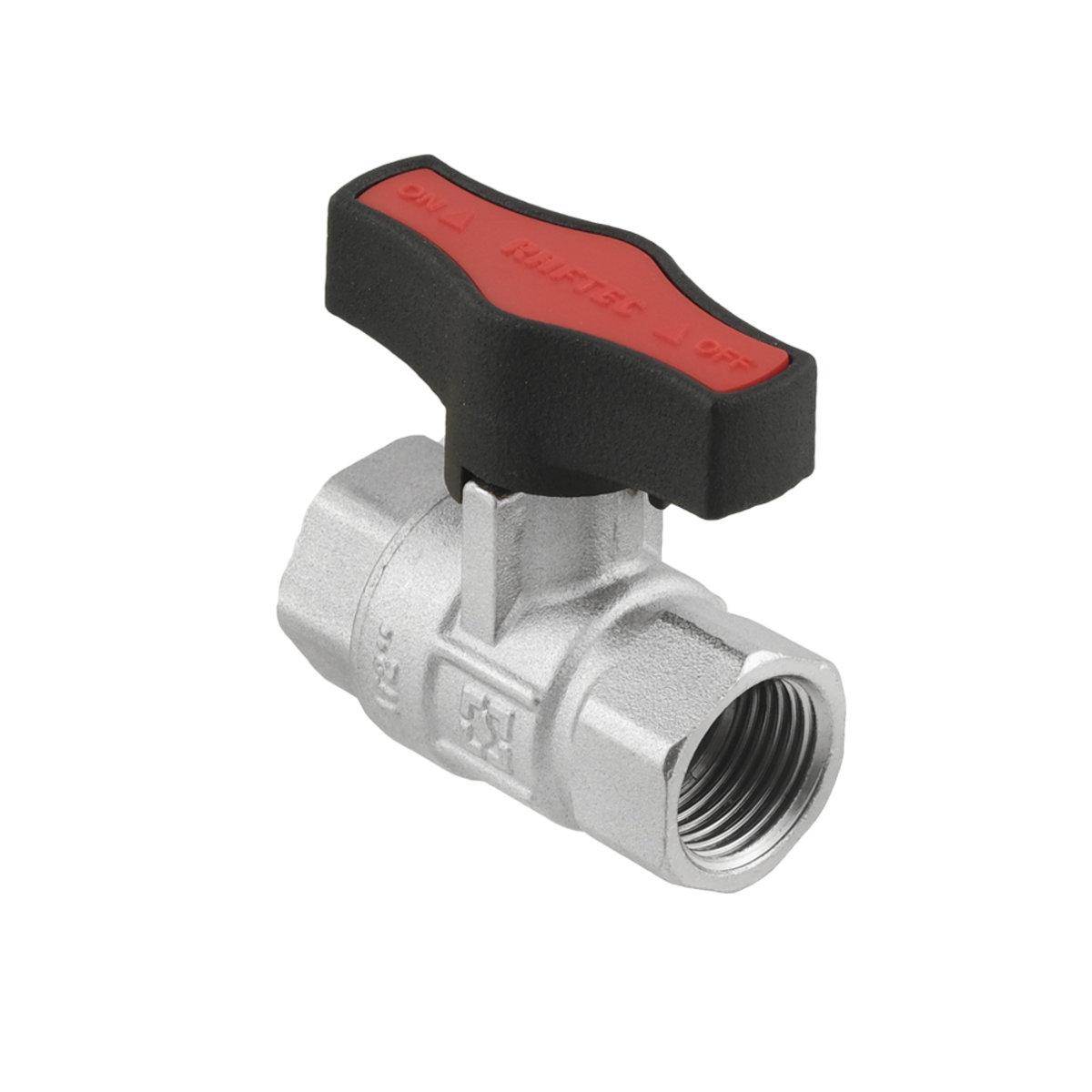 Краны серии Gold Raftec GOLD Кран шаровой DN15 PN64 (1/2) В/В черная бабочка GRDV011