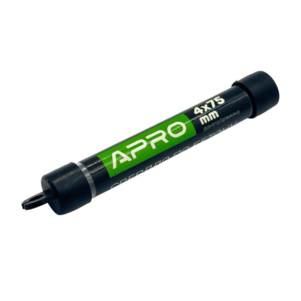 Свёрла по бетону APRO Сверло по бетону Ø4x75мм 821001