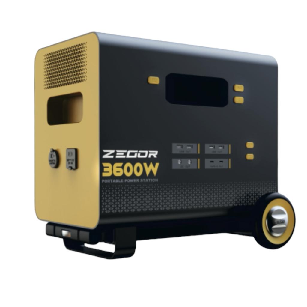Портативные зарядные станции ZEGOR YC3600 Портативная зарядная станция 220В 3600/7200Вт. (3932,1Вт-год)
