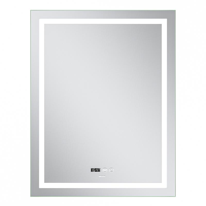 Зеркала с подсветкой MIXXUS Premium FLASH MR21-60x80 Дзеркало (LED Touch, Anti-fog, димер, годинник) (MP6617)