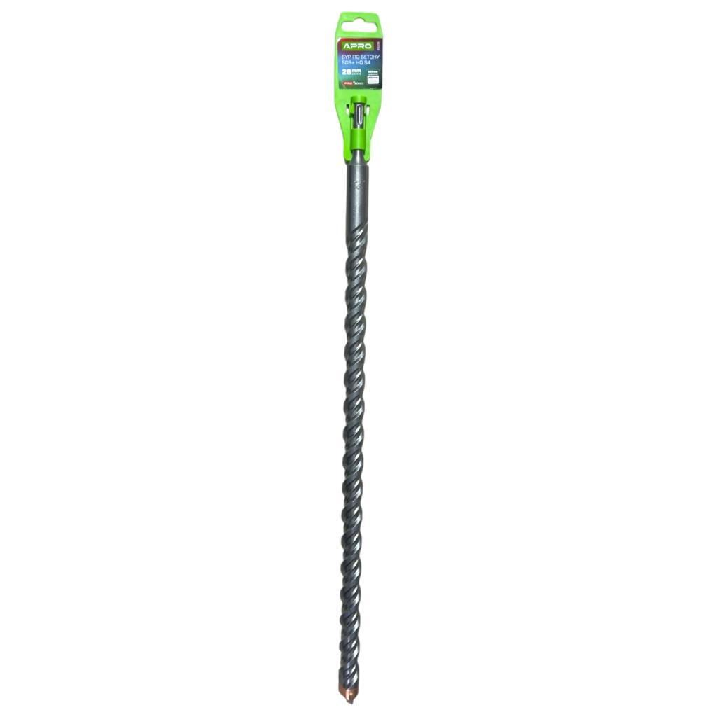 Буры APRO PRO SERIES Бур по бетону SDS PLUS HQ S4 Ø28x600мм 815236