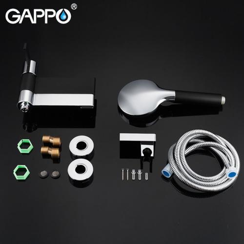 Смесители для ванной GAPPO G3281 (ATALANTIC) Смеситель для ванной  (черный\хром)