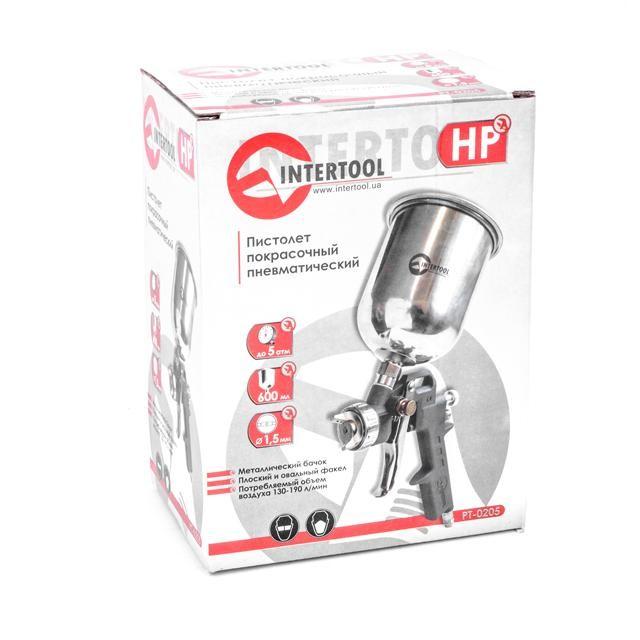 Краскопульты пневмат. INTERTOOL Краскопульт пневмат. (металл) PT-0205