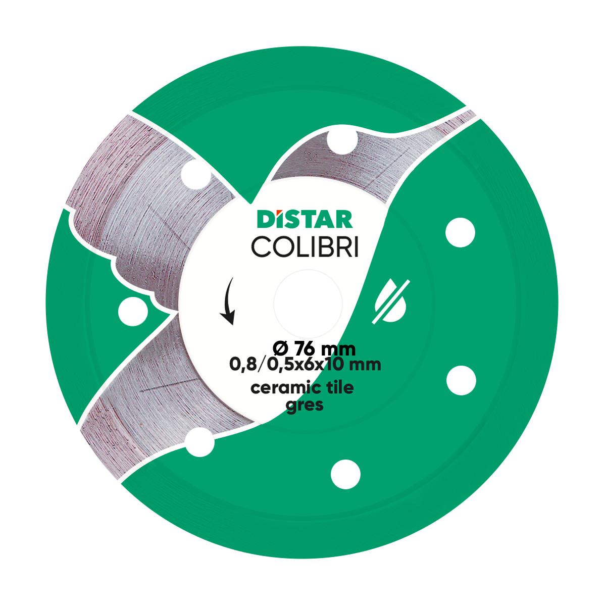 Диски алмазные DISTAR Colibri Диск алмазный 76x0,8мм. 11139053029