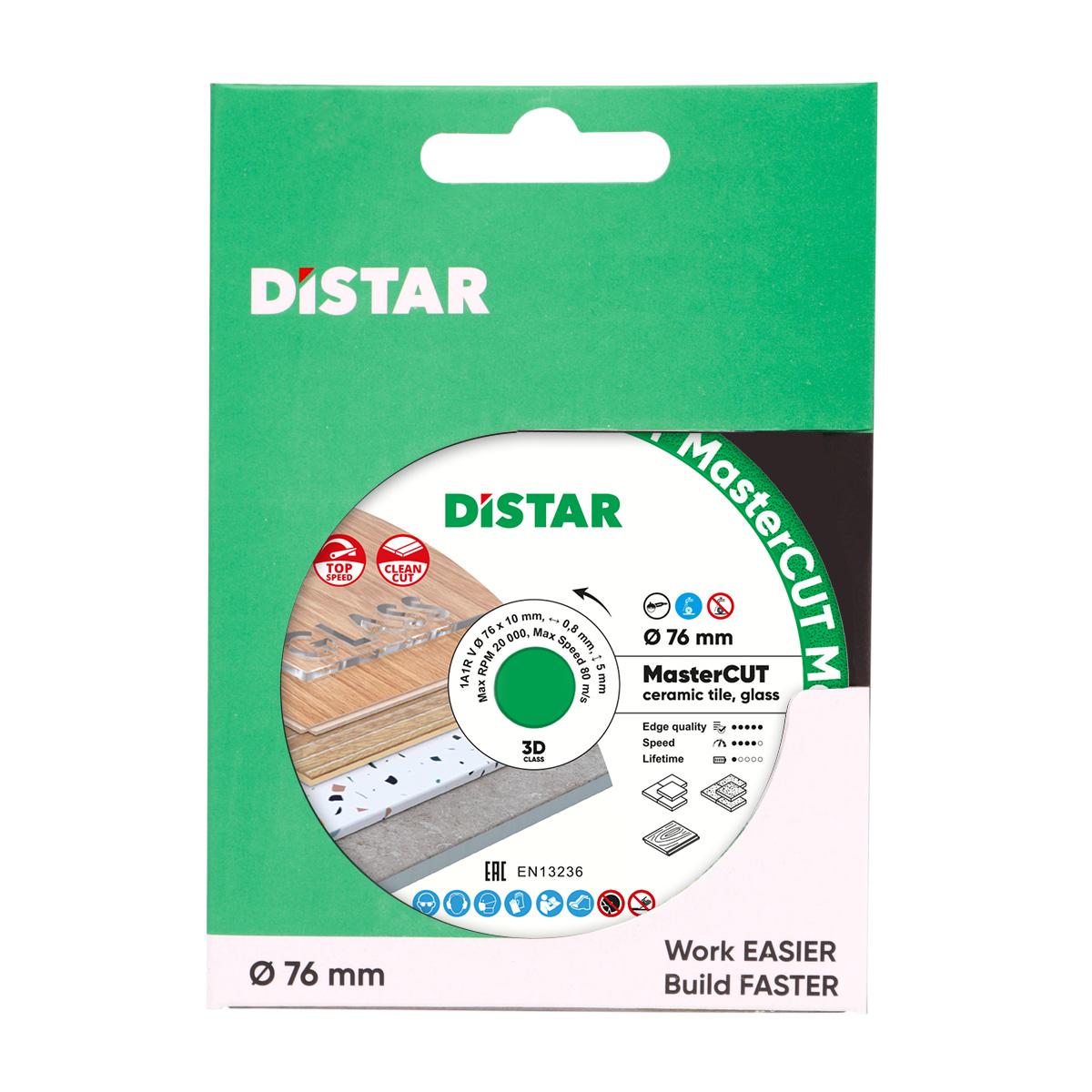 Диски алмазні DISTAR MasterCUT Диск алмазний 76x10мм. 87015424052