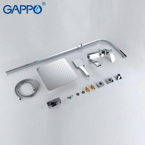 Душевые системы GAPPO G2407 (JACOB) душ. система  лат.корпус 3х функ. Ø35