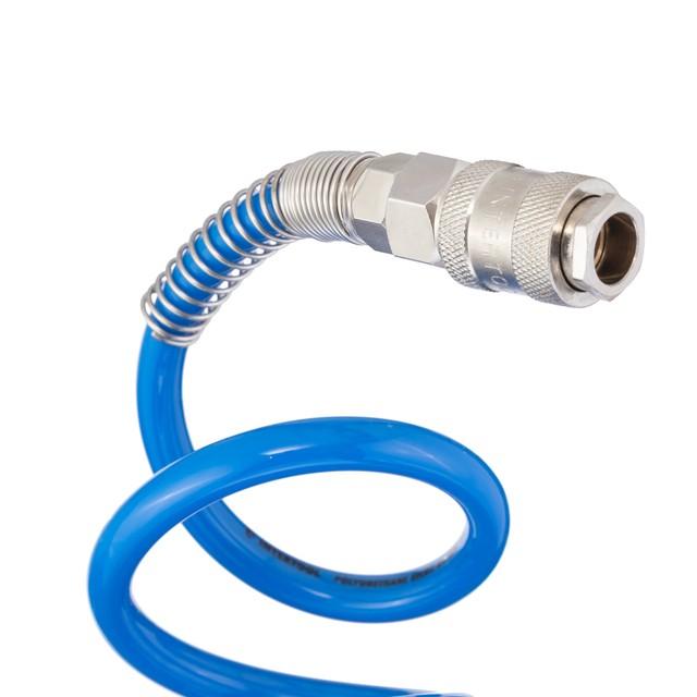Шланги воздушные INTERTOOL Шланг спиральный полиуретановый 8*12 мм, 10м с быстроразъемными соединениями PT-1716