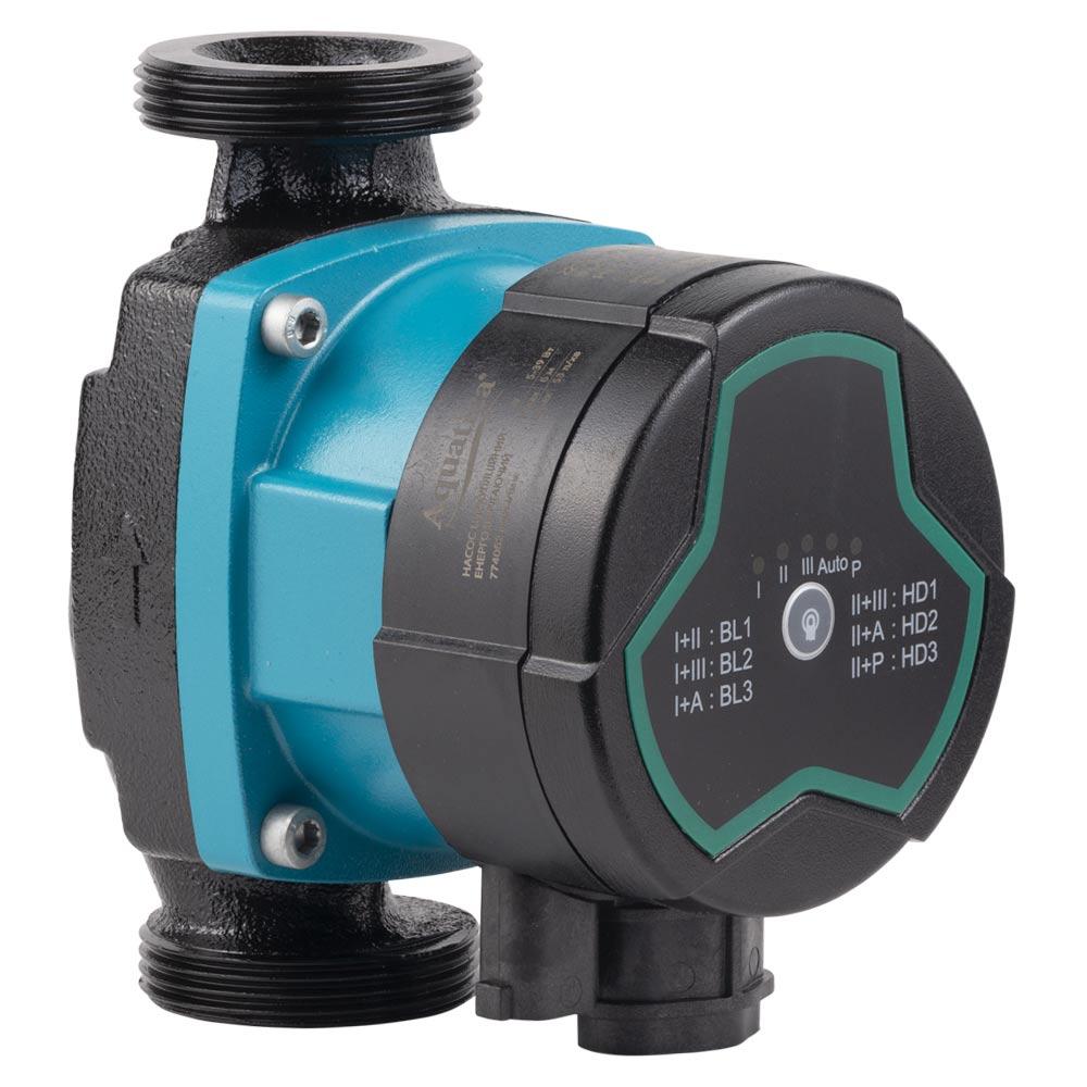 ЦИРКУЛЯЦІЙНІ НАСОСИ AQUATICA GPA25-6/130 III Насос циркуляційний енергозберігаючий 5-39Вт Hmax 6м Qmax 53л/хв Ø1½ 130мм + гайки Ø1 774052