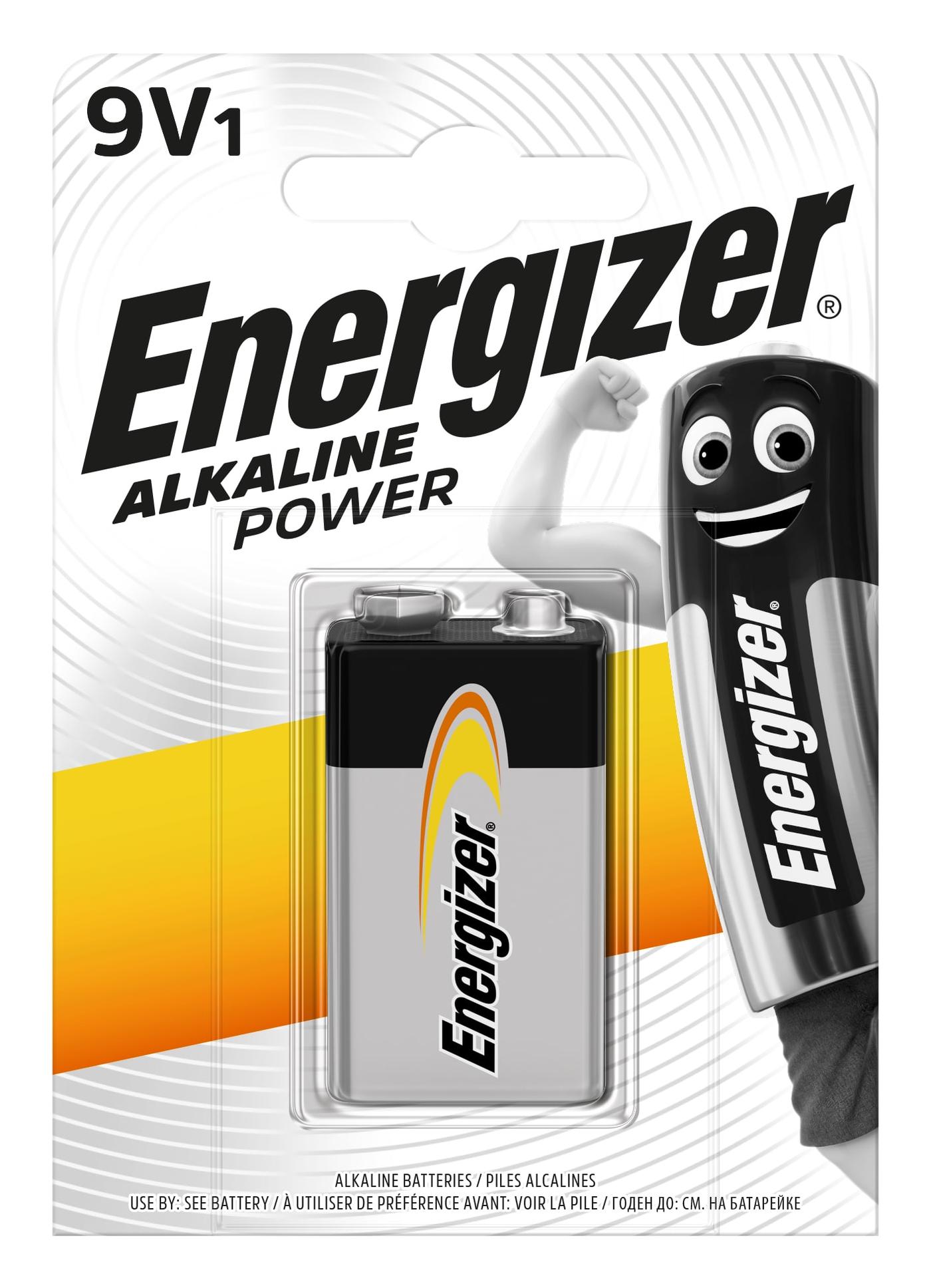 Батарейки ENERGIZER Крона 6LR61/9V ALKALINE