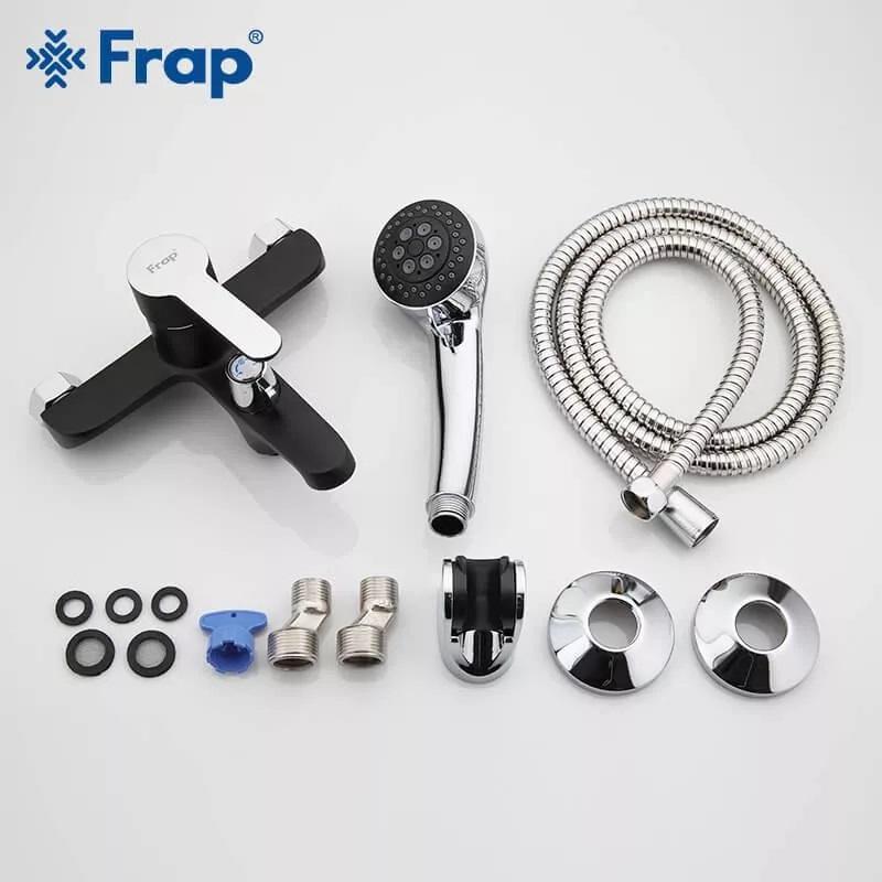 Смесители для ванной Frap F3242 Змішувач для ванни (чорний/хром)