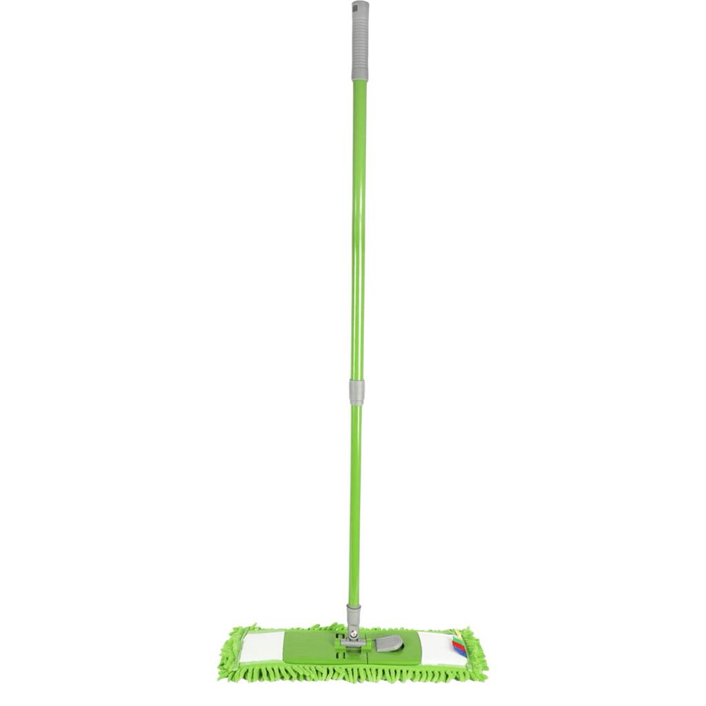Насадки сменные для швабры Eco Fabric Швабра с насадкой из микрофибры 43см. и ручкой-телескоп 86-122см. EF-4026-GR