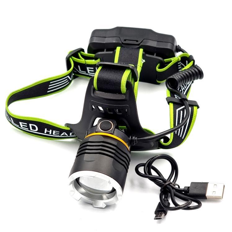 Фонари налобные X-Balog Ліхтар налобний 2*18650, micro USB BL-8003-P50