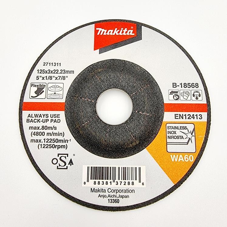 Диски отрезные по металлу Makita Диск отрезной по металлу 125*3,0*22,2 B-18568