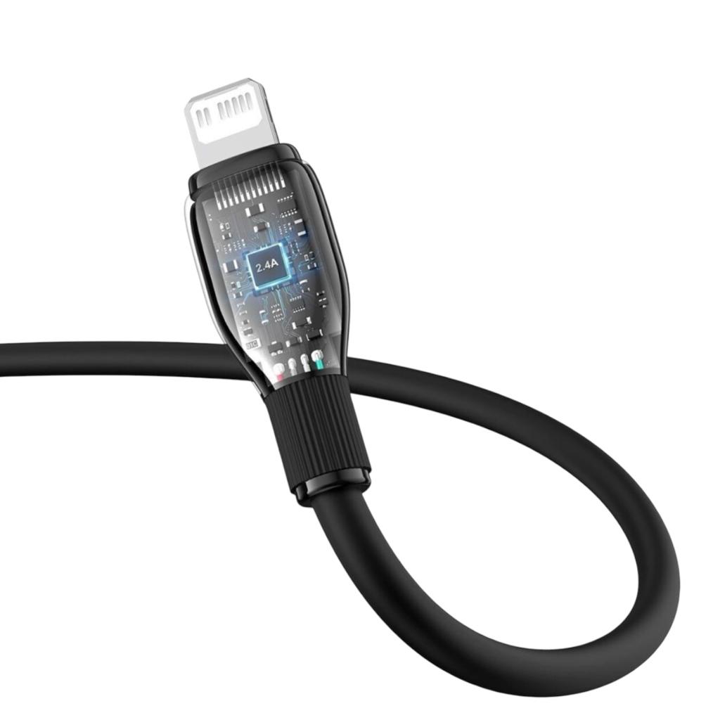 Кабелі та адаптери Baseus Кабель Pudding Series Fast Charging Data Cable Type-C to iP 20W 1,2m. Black P10355701111-00
