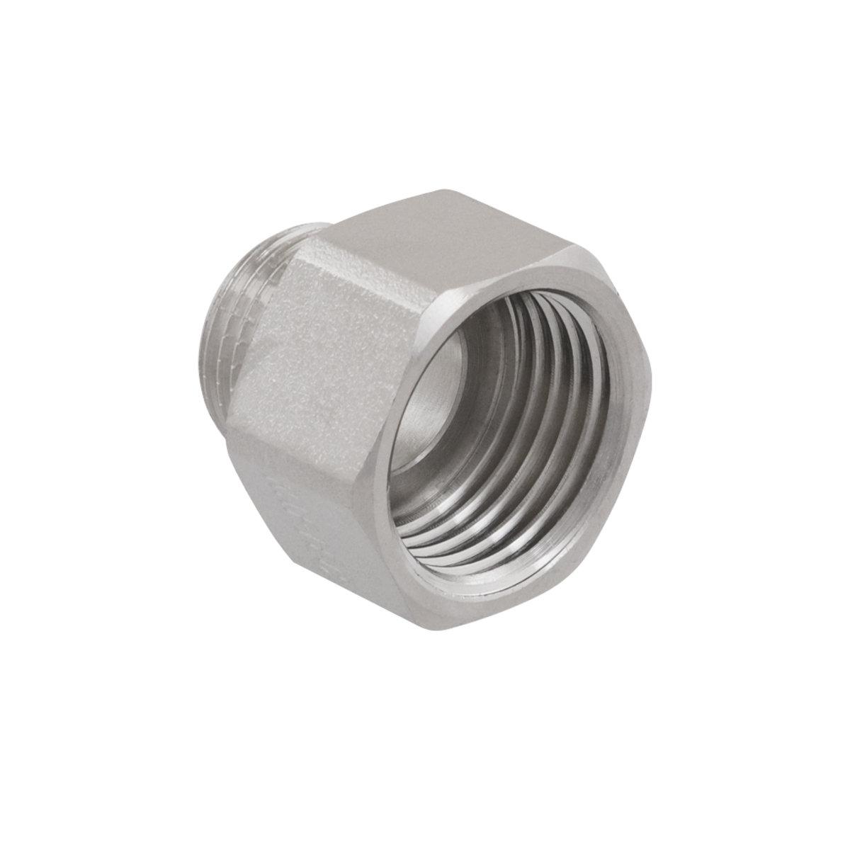 Фитинги резьбовые никелированные Nickel Raftec Переходник 15в*10с (1/2В-3/8С) никель P01005