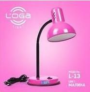 Настольные лампы (обычные) ТМ LOGA Настольная лампа МАЛИНА L-13