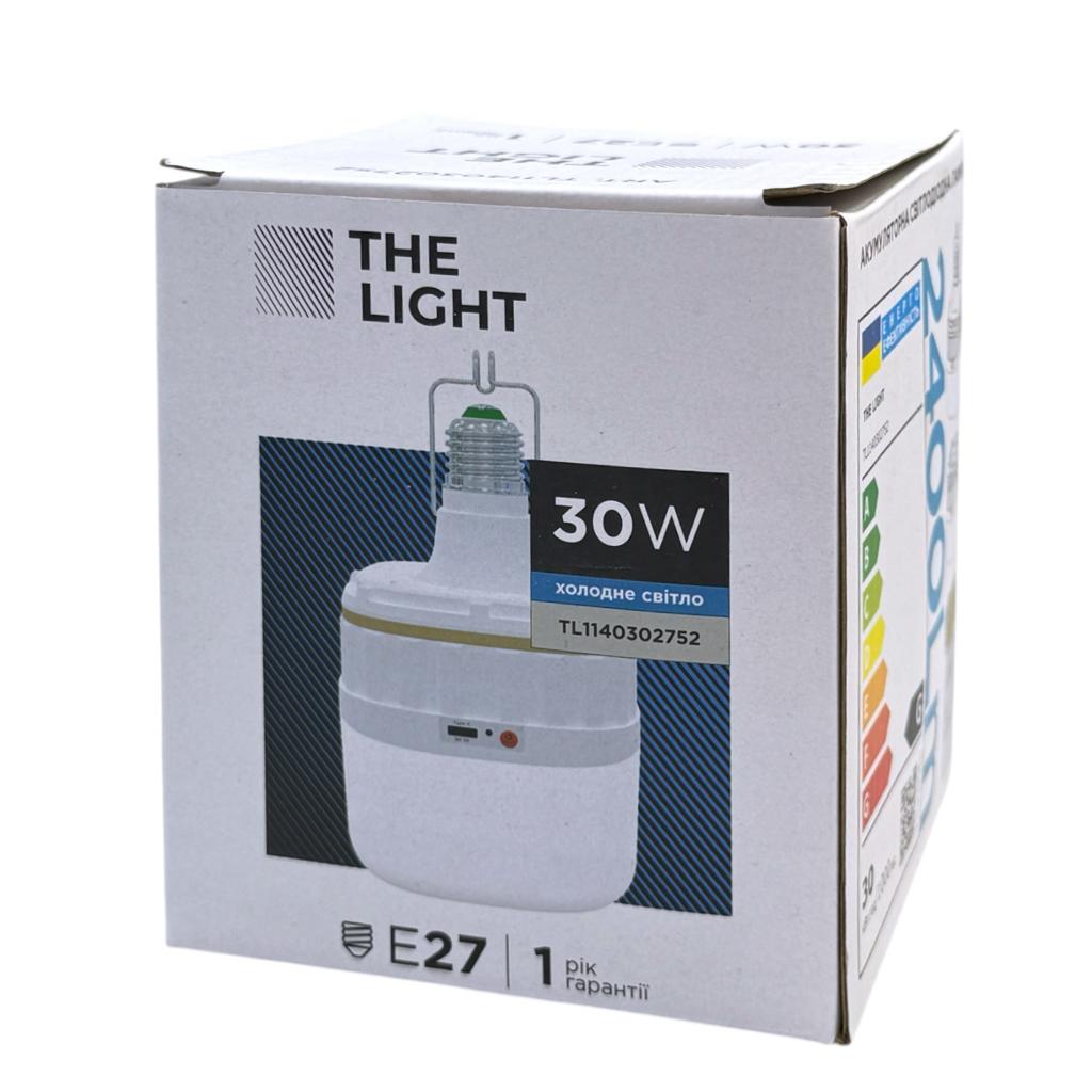 LED-Лампи The Light LED-Лампа акумуляторна 30W E27 5000K 2400Lm Li-ion 2*800mA, Type-C/DC5V TL1140302752